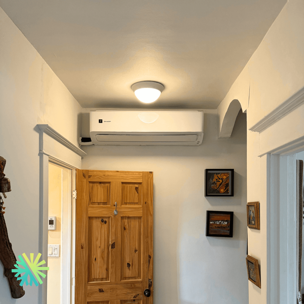 Installation of a SHARP ZU1 Wall-Mounted Heat Pump in Repentigny