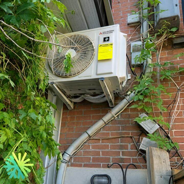 Installation of a Sharp ZU Wall-Mounted Heat Pump in Verdun, Montreal