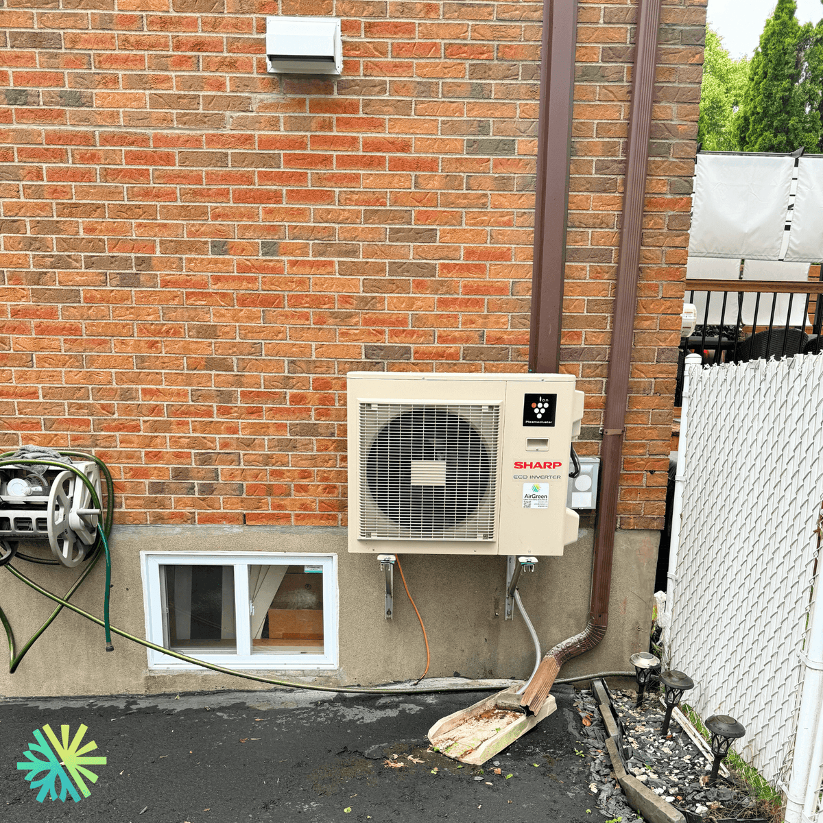 Installation of a Sharp ZU1 18,000 BTU Wall-Mounted Heat Pump in South Shore
