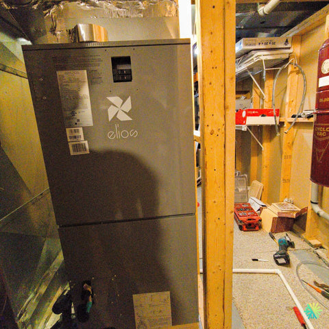 Installation d’une fournaise électrique ELIOS Central-Elios compatible au R-454B à Otterburn Park, en Montérégie