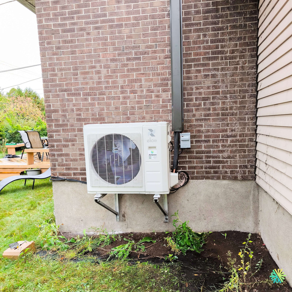 Installation d’une thermopompe centrale ELIOS R454B à Mont-Saint-Grégoire