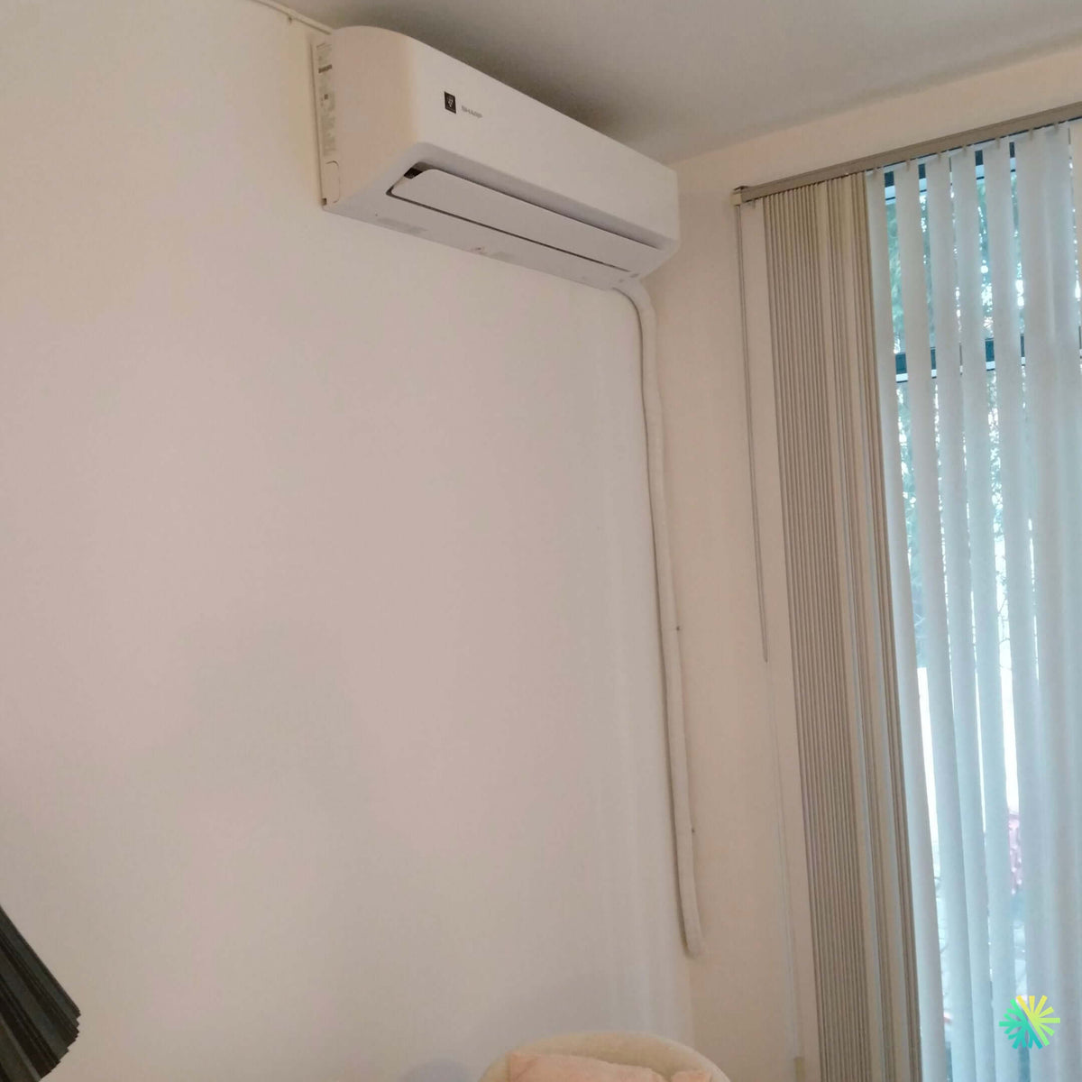 Installation of a GREE Livo R32 wall-mounted heat pump in Ville-Marie
