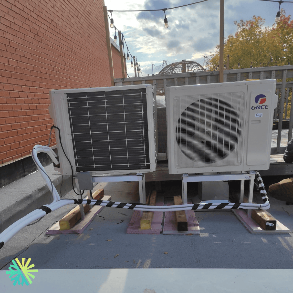 Installation of a Gree FreeMatch Extreme Double Zone Heat Pump in Anjou, Montreal