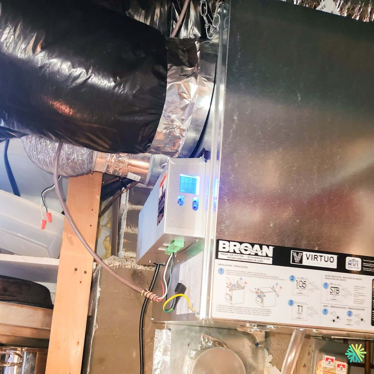 Installation d'un échangeur d'air Broan-NuTone Virtuo Technology réglé à 105 PCM à Sainte-Marthe, dans Vaudreuil-Soulanges