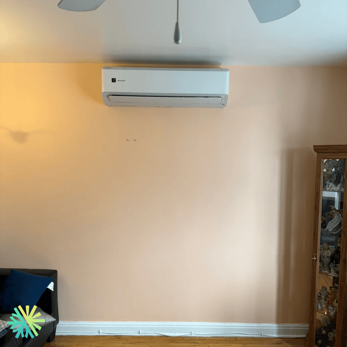 Installation of a Sharp ZU1 Wall-Mounted Heat Pump in Blainville, North Shore
