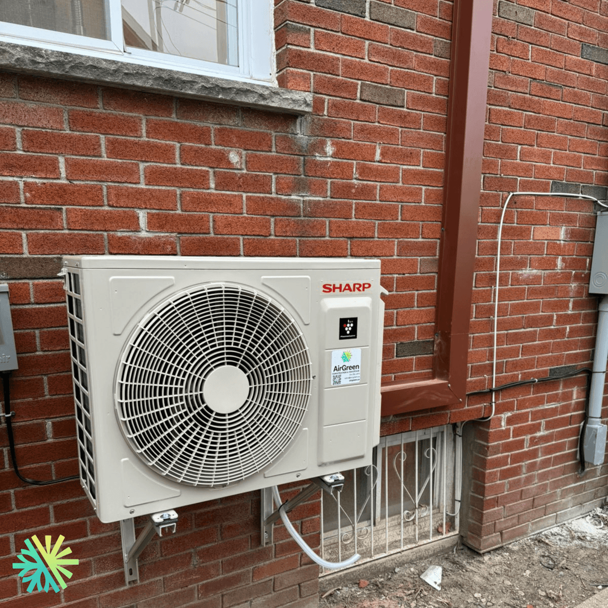 Installation of a Sharp THU Wall-Mounted Heat Pump in Blainville