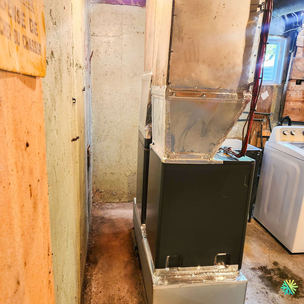 Installation d’une fournaise électrique MIDEA EVOX G3 à Saint-Nazaire-d’Acton avec adaptation complète des conduits existants
