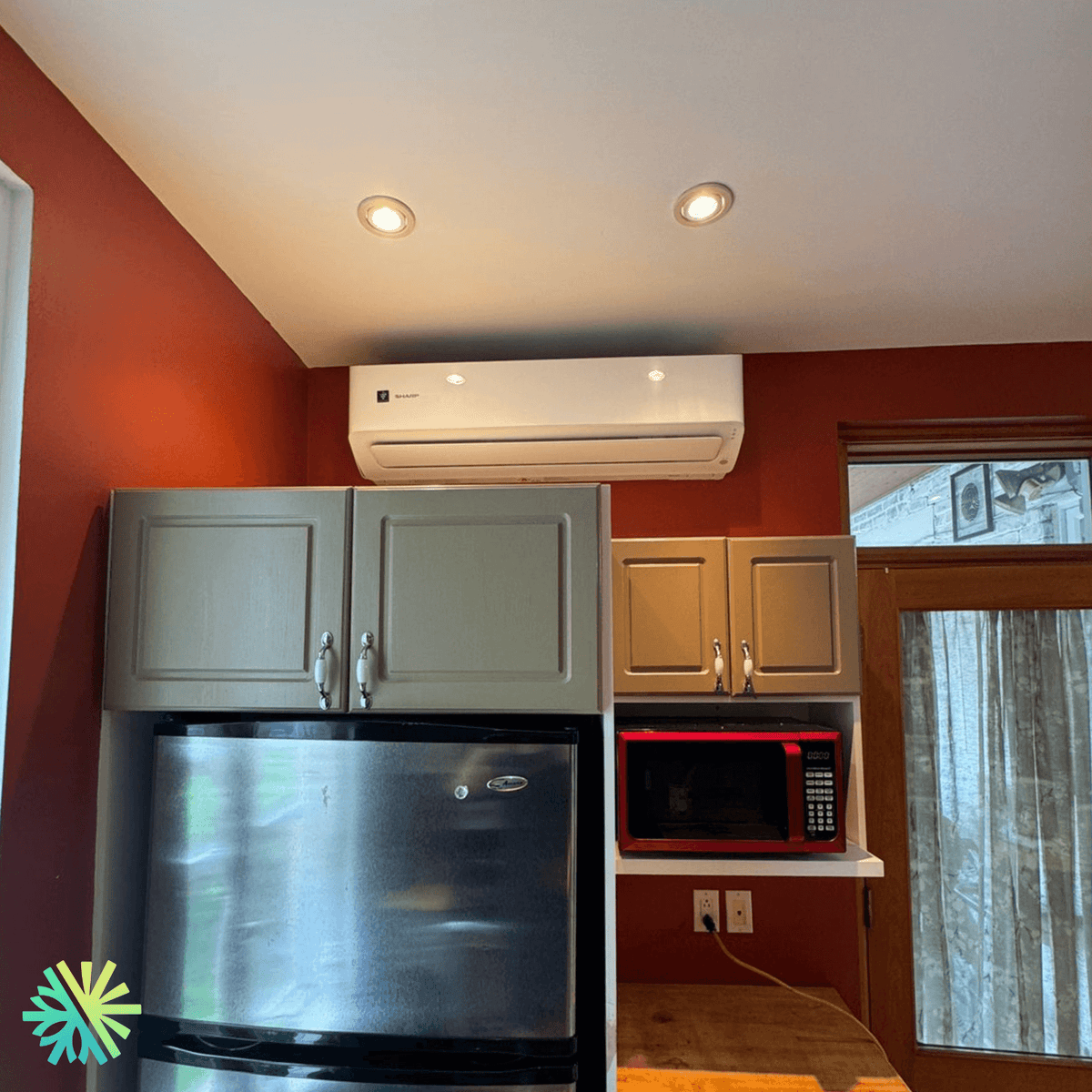 Installation of a Sharp ZU1 Mini Split Wall-Mounted Heat Pump in Westmount, Montreal