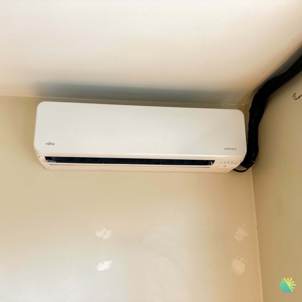 Installation of a Fujitsu AIRSTAGE Orion XLTH wall-mounted heat pump in Acton Vale