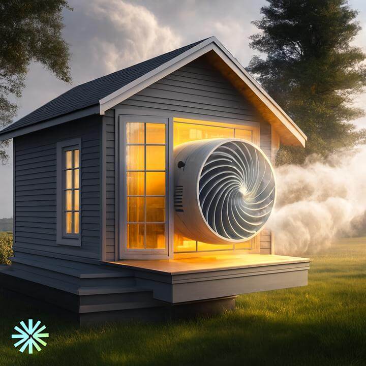 Image représentant une thermopompe moderne installée sur une maison, illustrant l'article 'Puis-je utiliser une thermopompe comme source principale de climatisation et de chauffage? (Guide 2026)'.