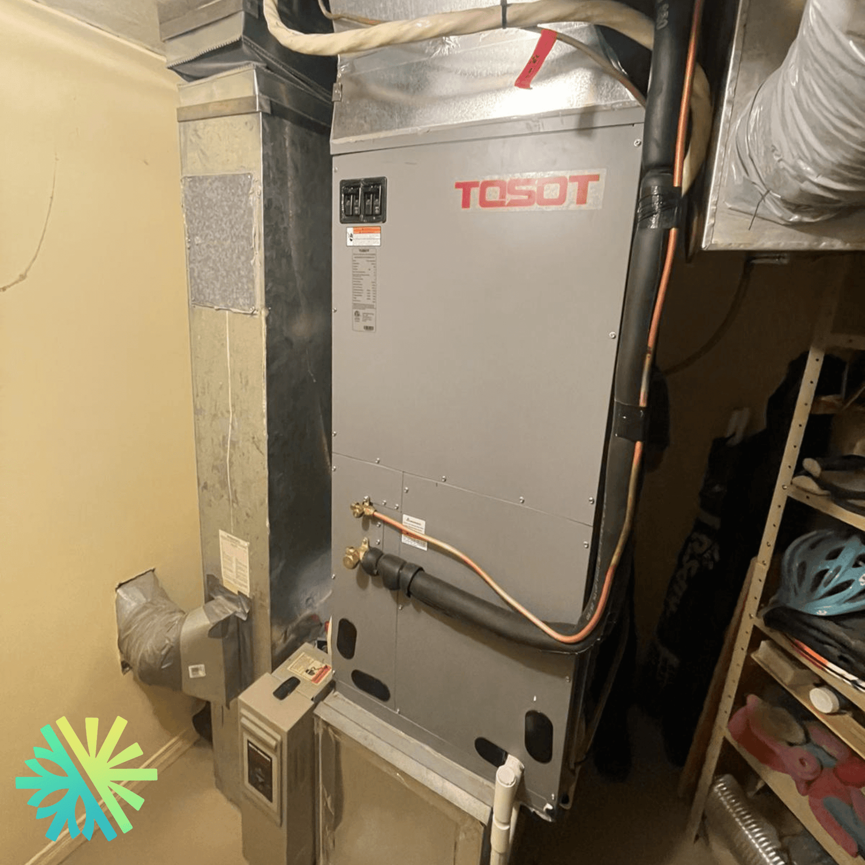 Installation d'un système central complet Tosot Apex à Beaconsfield, Montréal