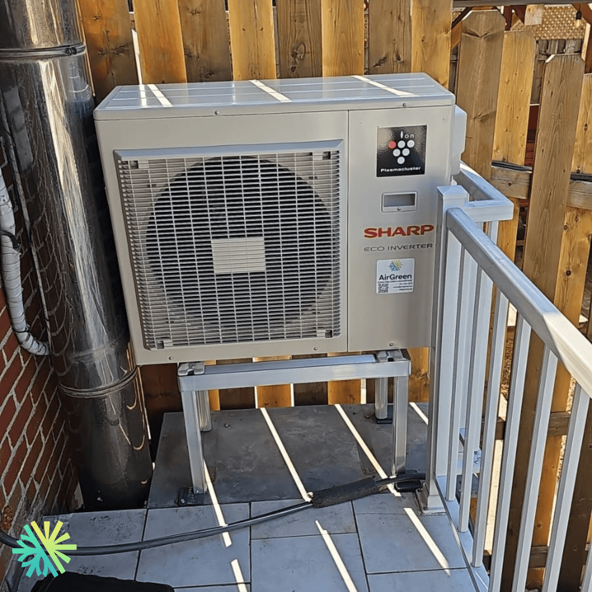 Installation of a Sharp ZU1 Wall-Mounted Heat Pump in LaSalle, Montreal