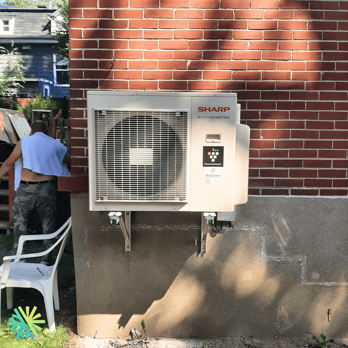 Installation of a Sharp BU Triple Zone Heat Pump in Rivière-des-Prairies–Pointe-aux-Trembles