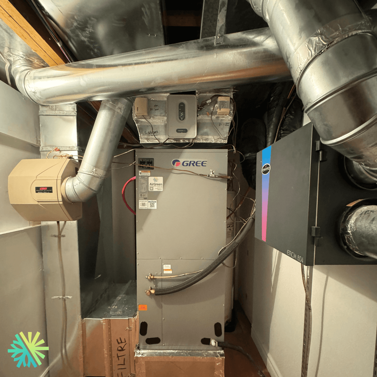 Installation of a Gree Flexx Electric Furnace in Montreal