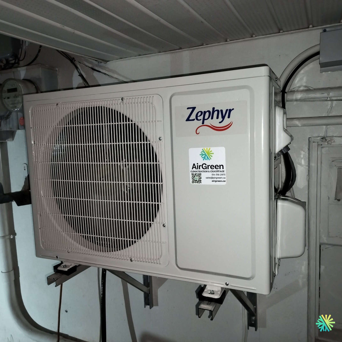 Installation d’une thermopompe centrale Zephyr à Chomedey, Laval