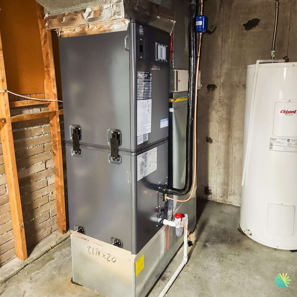 Installation d’une fournaise électrique MIDEA EVOX G3 à Saint-Marcel-de-Richelieu, en Montérégie