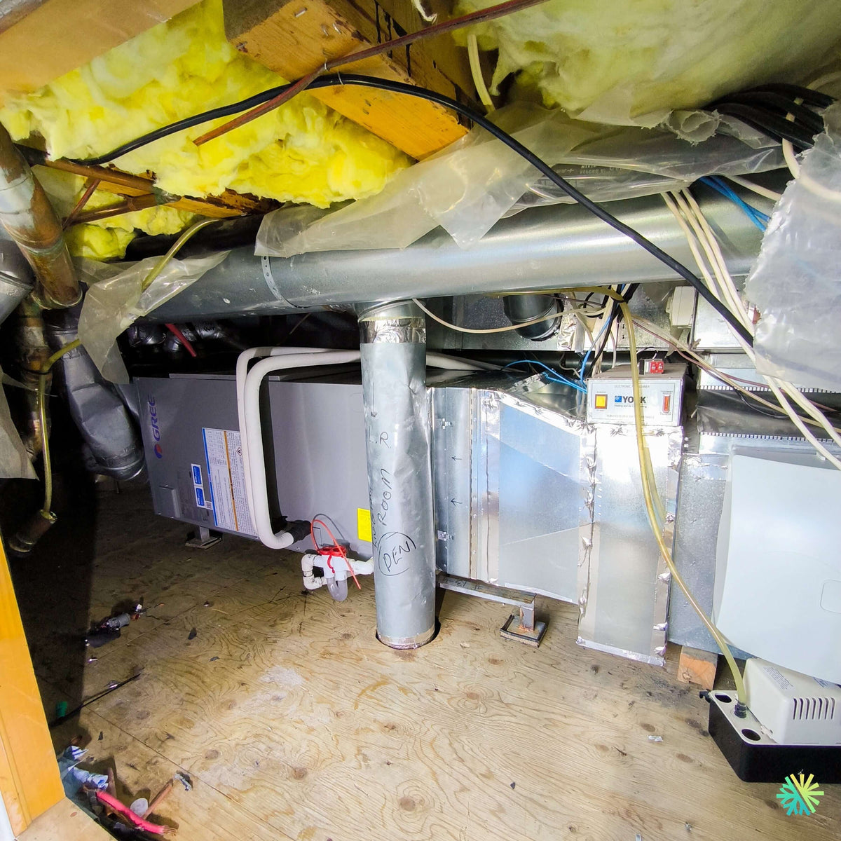 Installation d'une thermopompe centrale GREE FLEXX R32 avec appoint électrique intégré à Saint-Mathias-sur-Richelieu