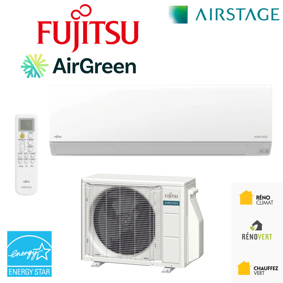 Thermopompe murale FUJITSU | MONTREAL, LAVAL, LONGUEUIL, RIVE SUD, RIVE NORD