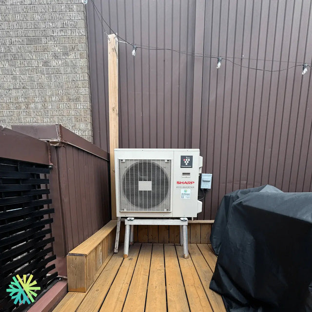 Installation of a Sharp ZU1 Wall-Mounted Air Conditioner in Saint-Lambert