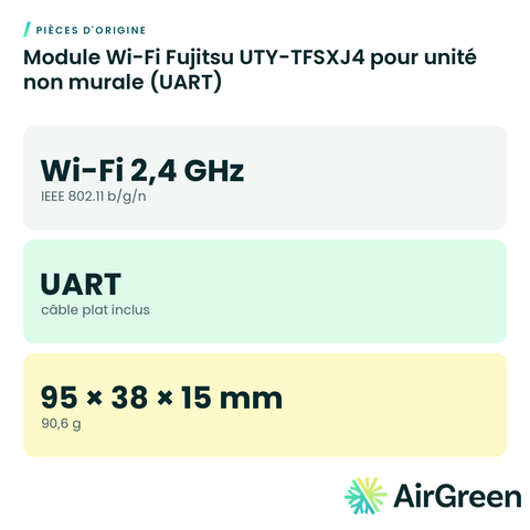 Module Wi-Fi Fujitsu UTY-TFSXJ4 pour unité non murale (UART)