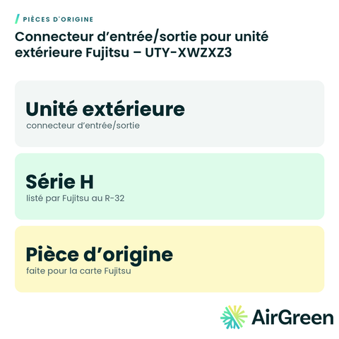 Connecteur d’entrée/sortie pour unité extérieure Fujitsu – UTY-XWZXZ3