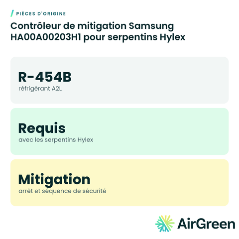 Contrôleur de mitigation Samsung HA00A00203H1 pour serpentins Hylex