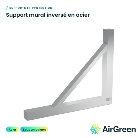 Support mural inversé en acier