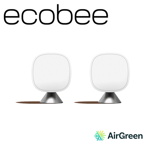 Capteur sans fil ECOBEE SmartSensor 2-pack EB-RSHM2PKC-01 — vente et installation par AirGreen à Montréal, Laval, Longueuil, Rive-Sud et Rive-Nord