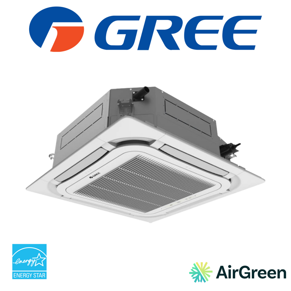 GREE Rev B Ceiling Cassette | 18 000 BTU | Installation in Montreal, Laval, Longueuil, South Shore and North Shore