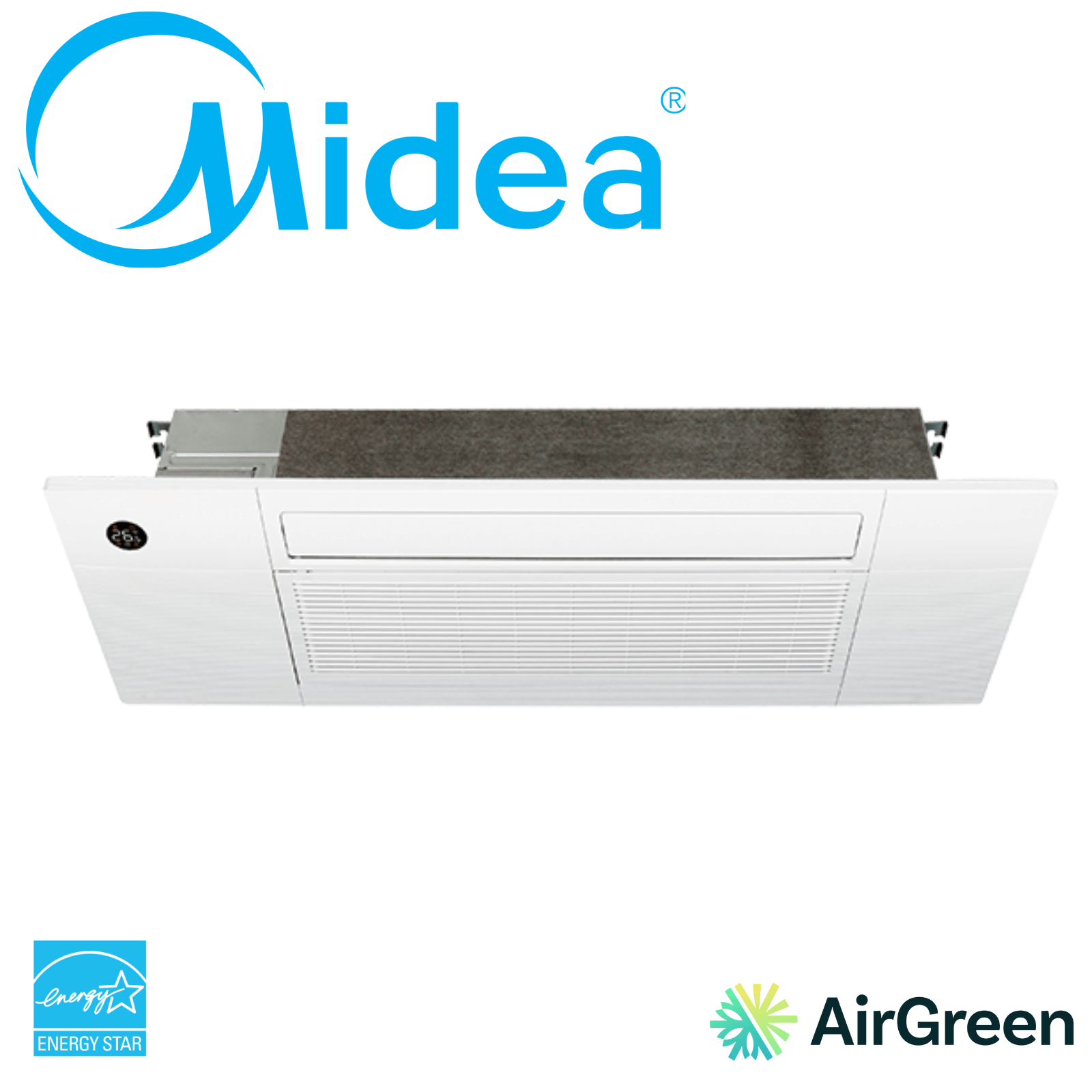 MIDEA - Cassette de Plafond 1 Voie (Thermopompe) | 12 000 BTU