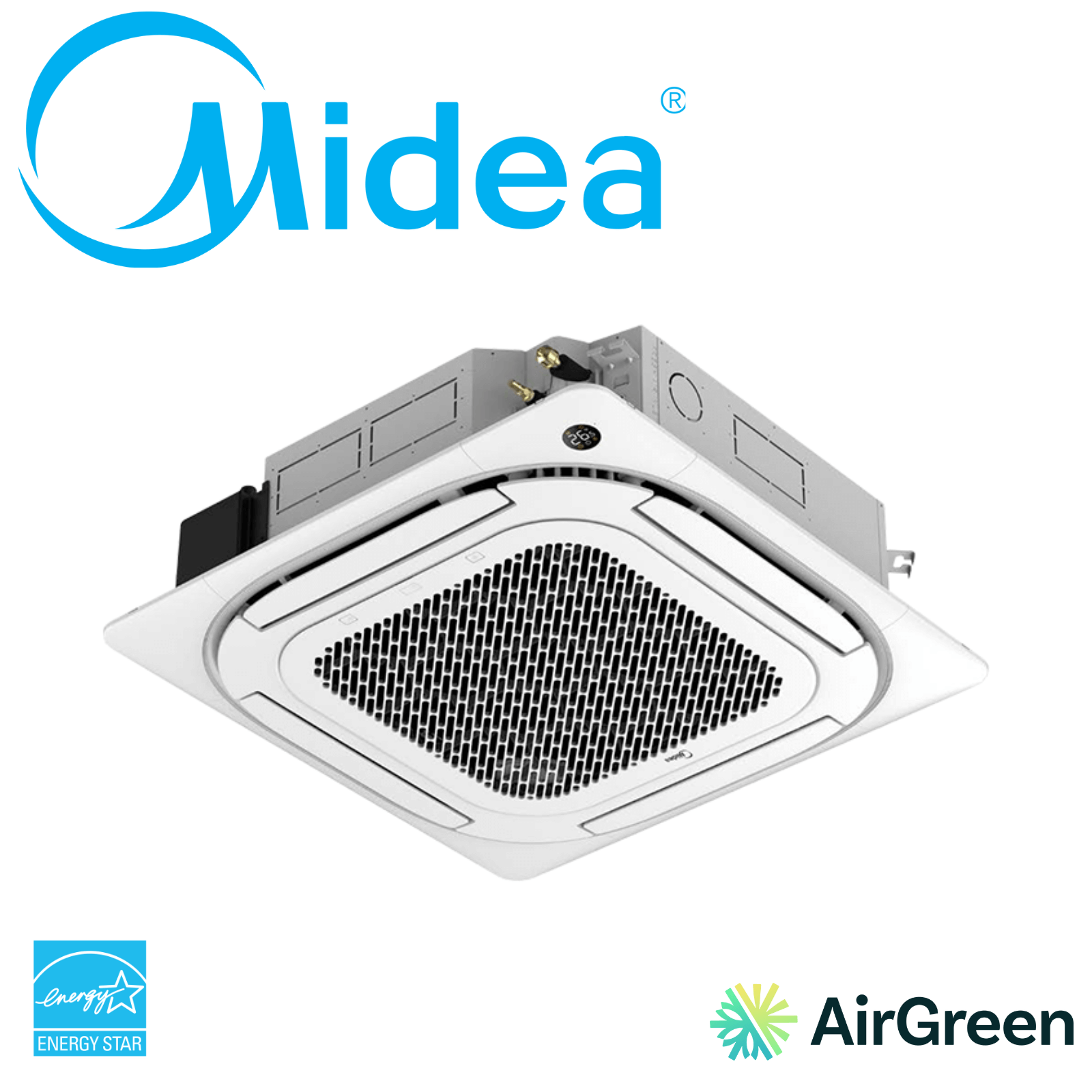 MIDEA - Cassette de Plafond 4 Voies (Thermopompe) | 12 000 BTU