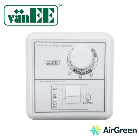 Commande murale vänEE BASIC 40210 — vente et installation par AirGreen à Montréal, Laval, Longueuil, Rive-Sud et Rive-Nord