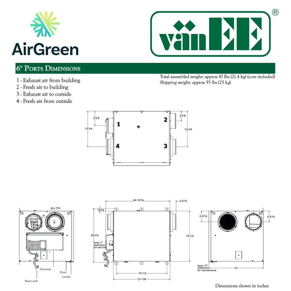vänEE V230H75RS Air Exchanger | Montreal, Laval, Longueuil, South Shore and North Shore
