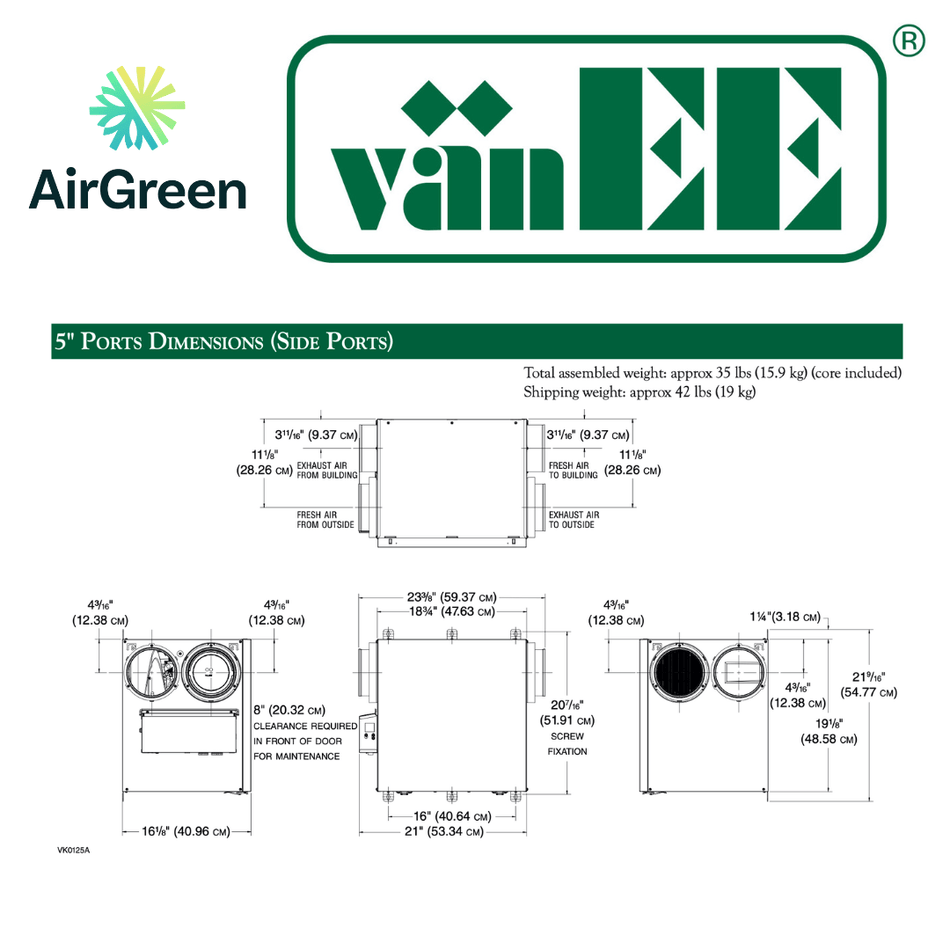 vänEE V130H65RS Air Exchanger | Montreal, Laval, Longueuil, South Shore and North Shore