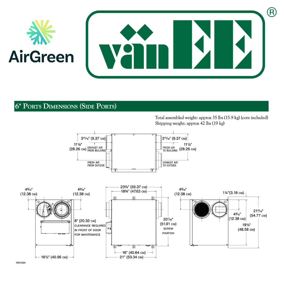 vänEE V160H65RS Air Exchanger | Montreal, Laval, Longueuil, South Shore and North Shore