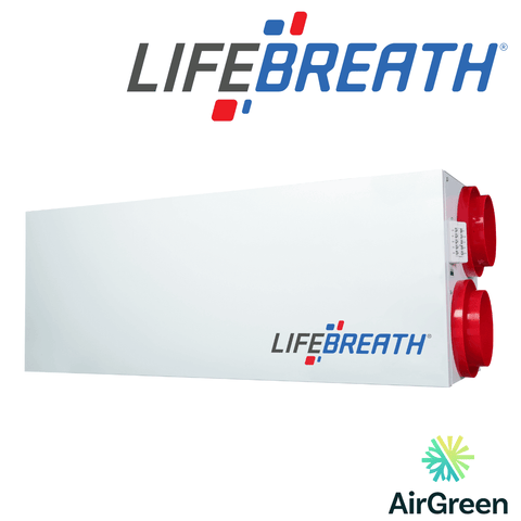 Échangeur d'Air LIFEBREATH 195 DCS Grand Montréal avec logo AirGreen