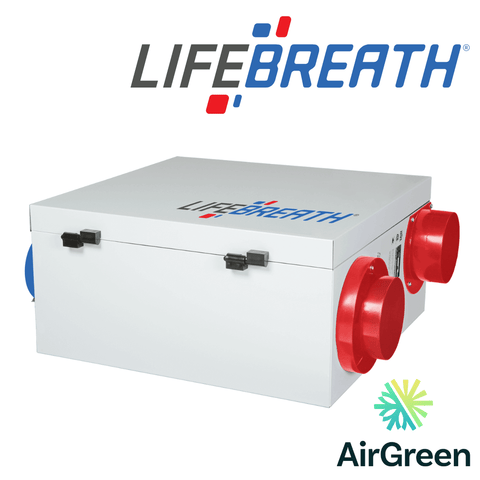 Échangeur d'Air LIFEBREATH METRO 120 ERVD Grand Montréal par AirGreen, améliore la qualité d'air intérieur
