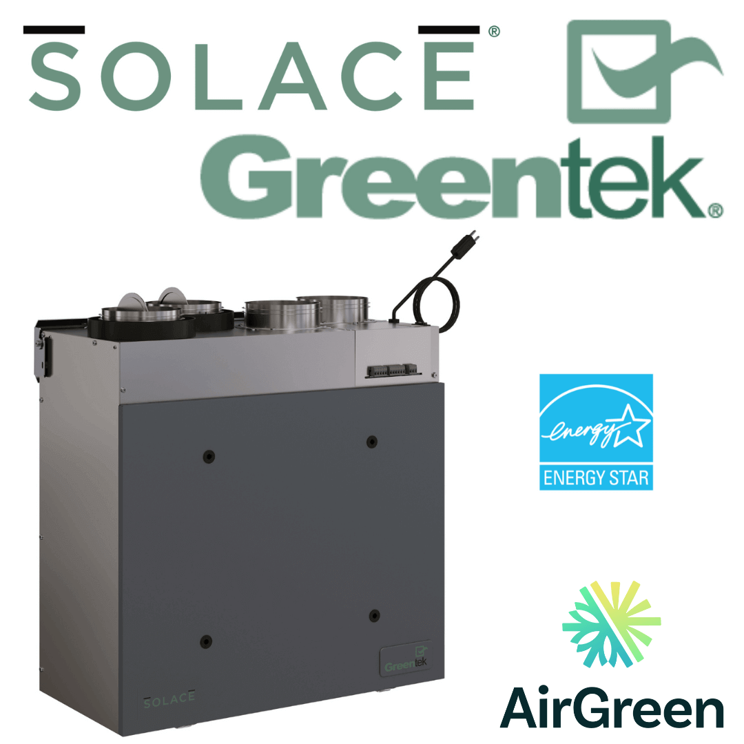 GreenTek SOLACE 1.5H-EC Air Exchanger Montreal Laval Longueuil Rives