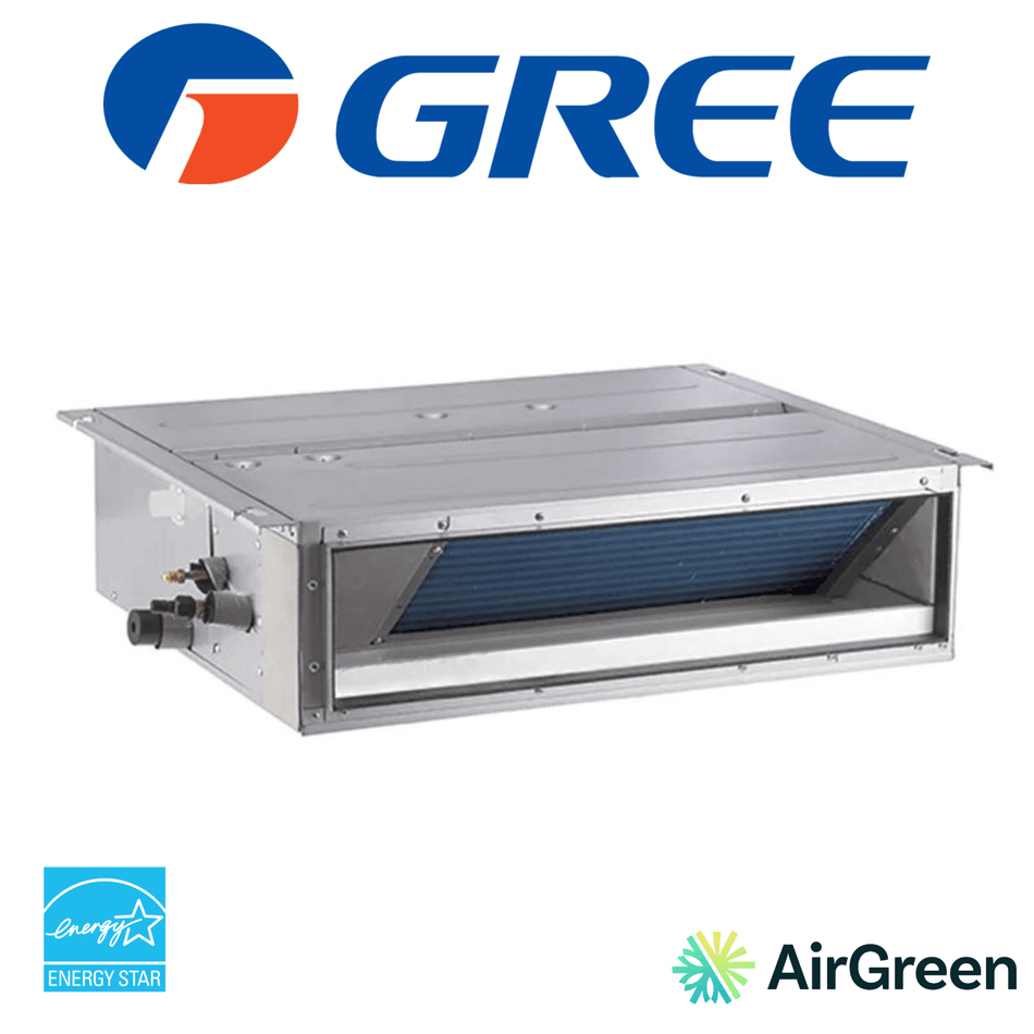 GREE FM Conduit Gainable | Basse Pression Statique | 9 000 BTU | Montréal, Laval, Longueuil, Rive Sud et Rive Nord