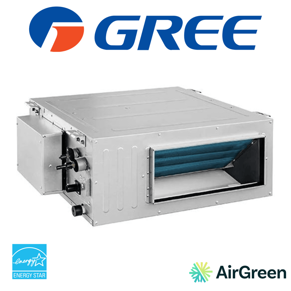 GREE Concealed Duct System | High Static Pressure | 12 000 BTU | Montreal, Laval, Longueuil, South Shore and North Shore