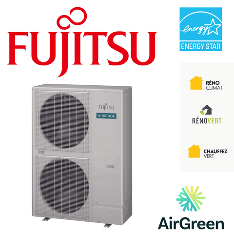 Installation Thermopompe Centrale Fujitsu INFINITE COMFORT 36LMAH1M de 3 Tonnes à Montréal, Laval, Longueuil, Rive-Sud et Rive-Nord