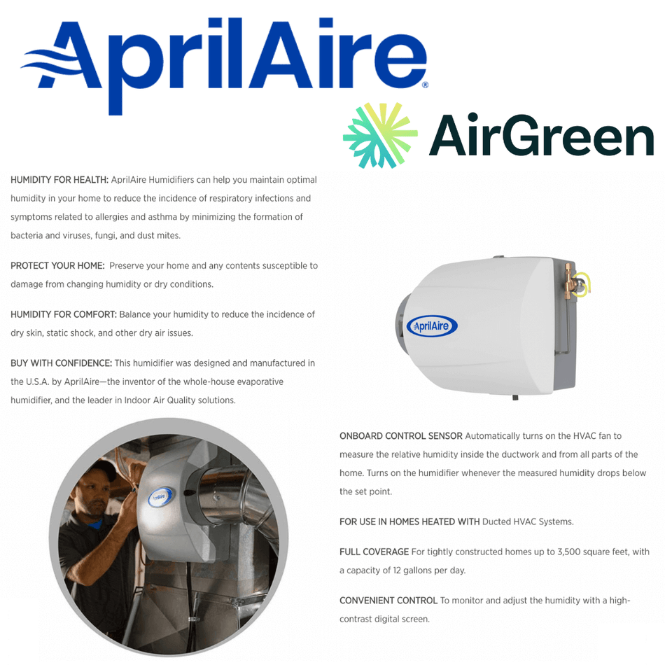 AprilAire 500 Humidifier | Installation in Montreal, Laval, Longueuil, South Shore and North Shore