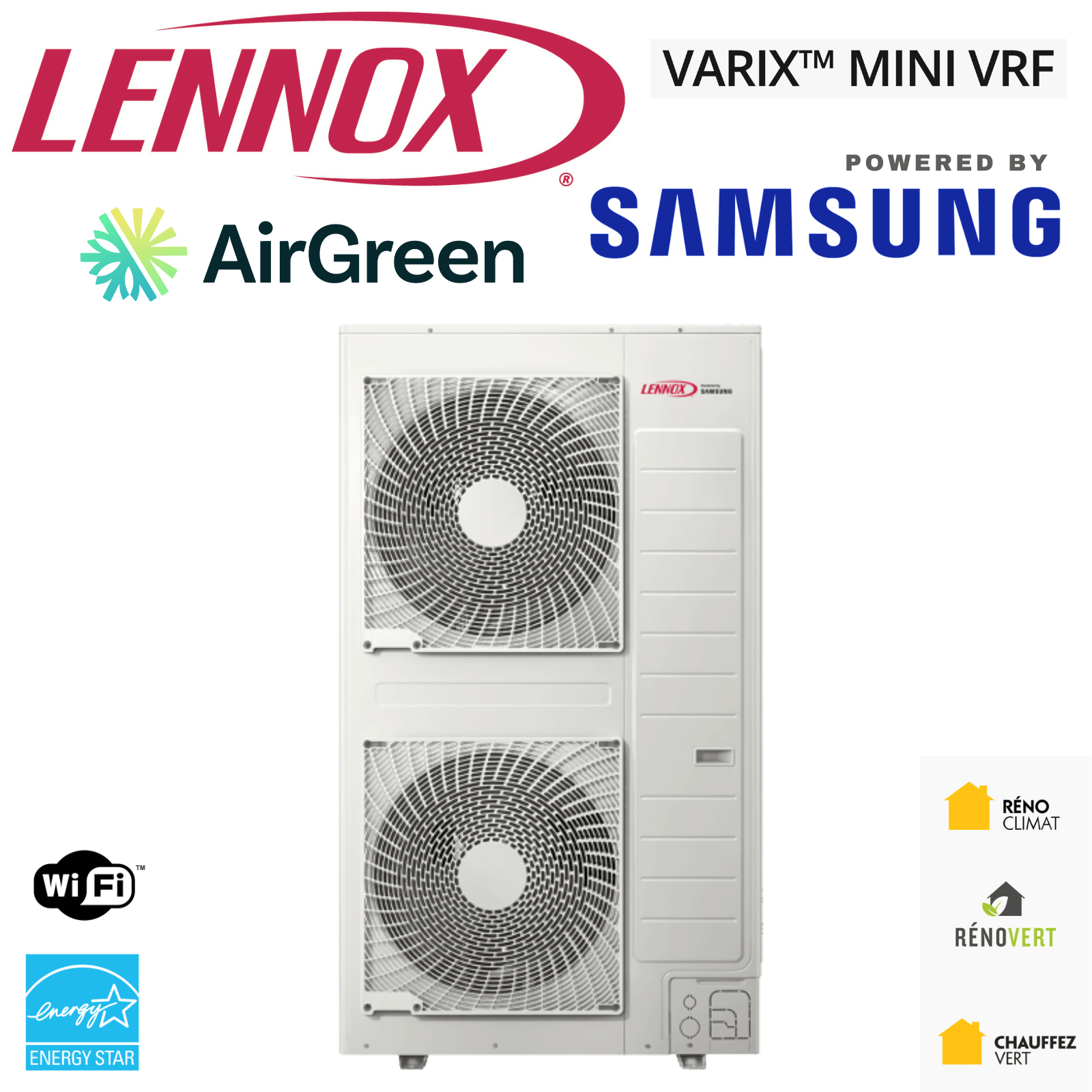 トップス liten Airy Structure LENNOX Varix Mini VRF | 3 Ton - 36,000 BTU | Parts by Samsung