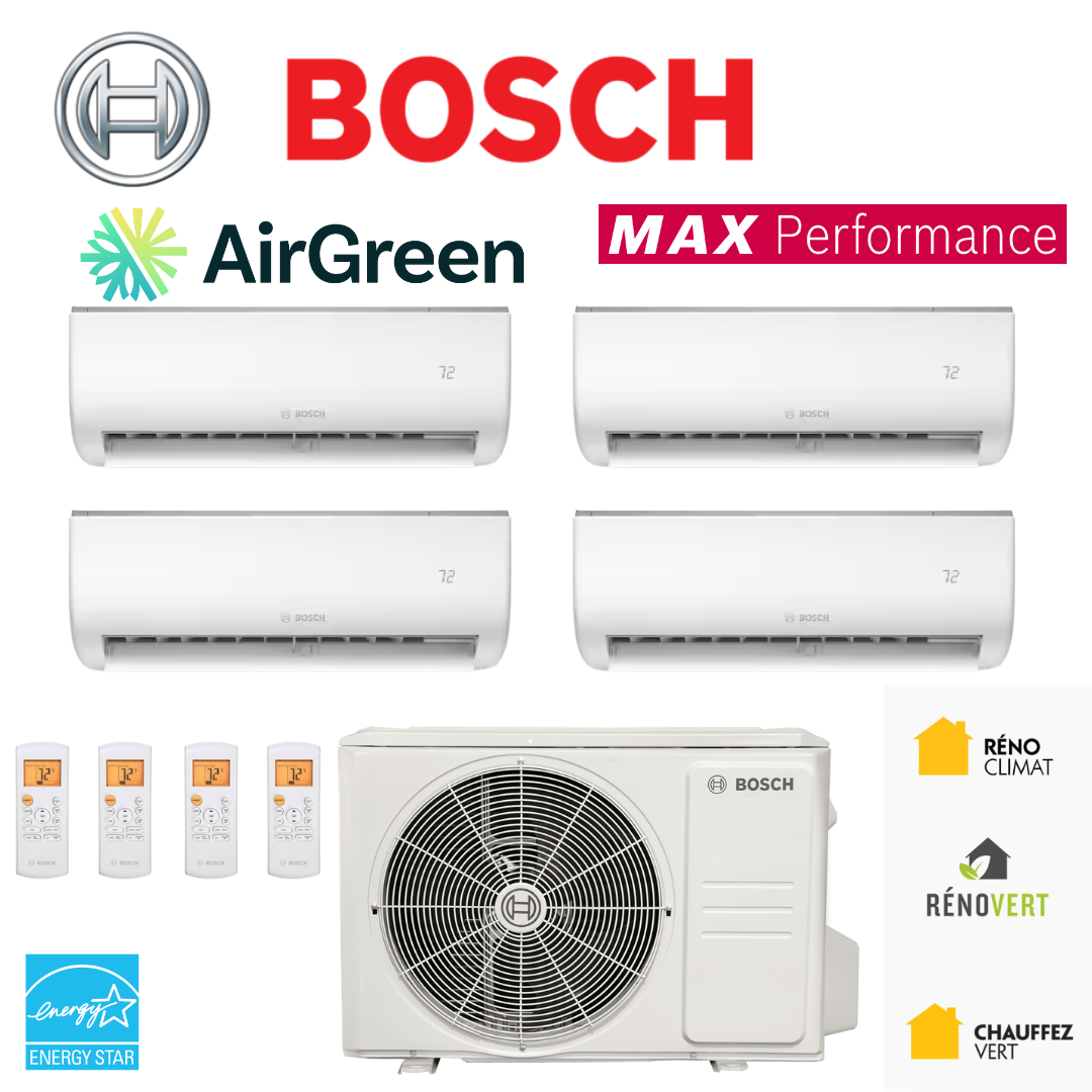 Thermopompe BOSCH Max Performance 4 T tes 48 000 BTU Montr al