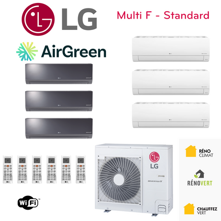 Thermopompe 6-Zones LG MULTI F | Compresseur 48 000 BTU | Montréal, Laval, Longueuil, Rive Sud et Rive Nord