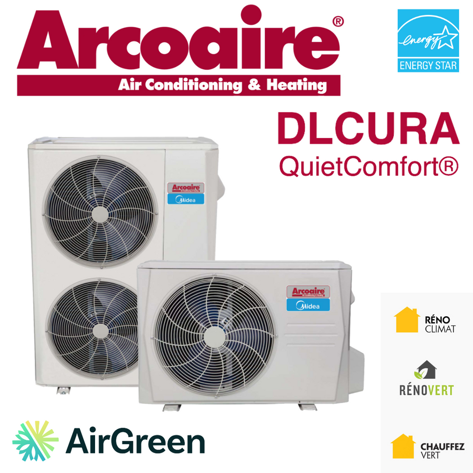 Thermopompe Centrale ARCOAIRE DLCURA | 4 Tonnes | Montréal, Laval, Longueuil, Rive Sud et Rive Nord