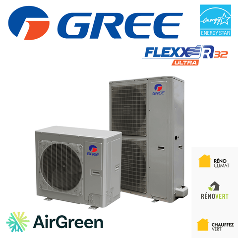 Thermopompe Centrale Gree FLEXX ULTRA R32 | 4 Tonnes | Montréal, Rive Sud, Montérégie from AirGreen