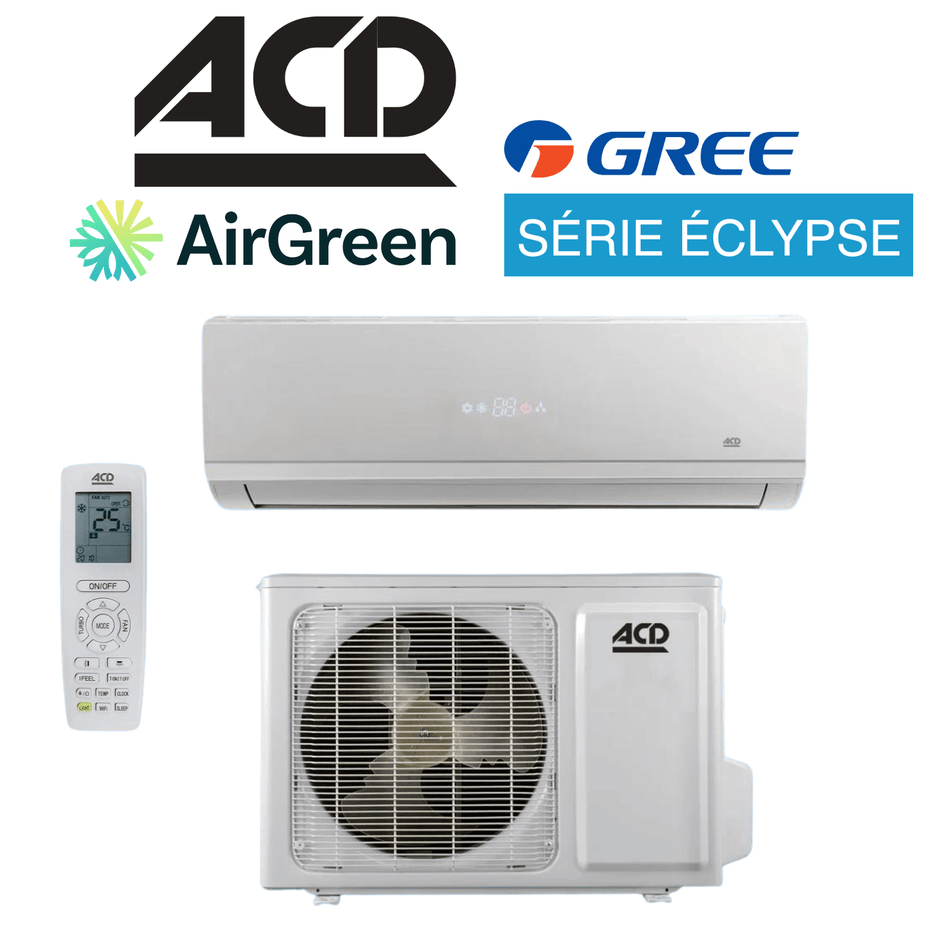ACD Eclypse 12 000 BTU Wall-Mounted Heat Pump | Montreal, Laval, Longueuil, South Shore and North Shore