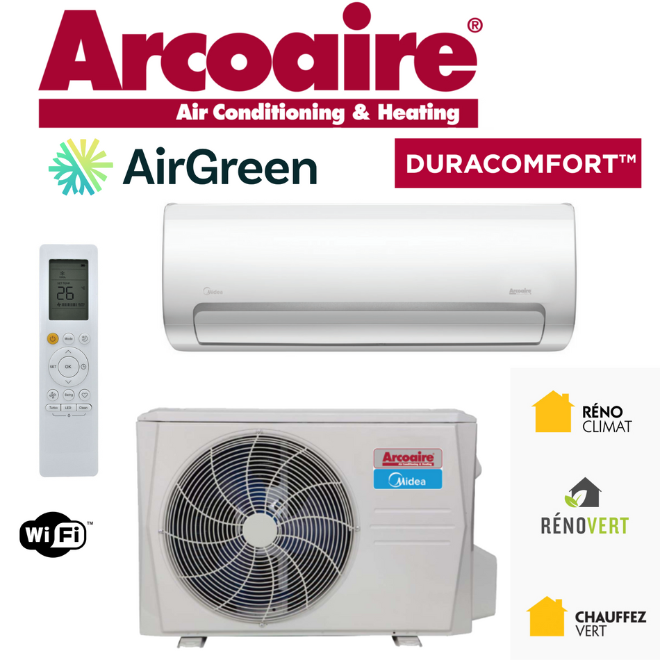 Ductless Mini Split Arcoaire Duracomfort 30 000 BTU | Montreal, Laval, Longueuil, South Shore and North Shore