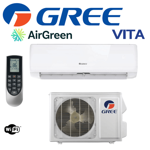 Thermopompe Murale GREE VITA | 24 000 BTU (2024) | Montréal, Laval, Longueuil, Rive Sud & Rive Nord